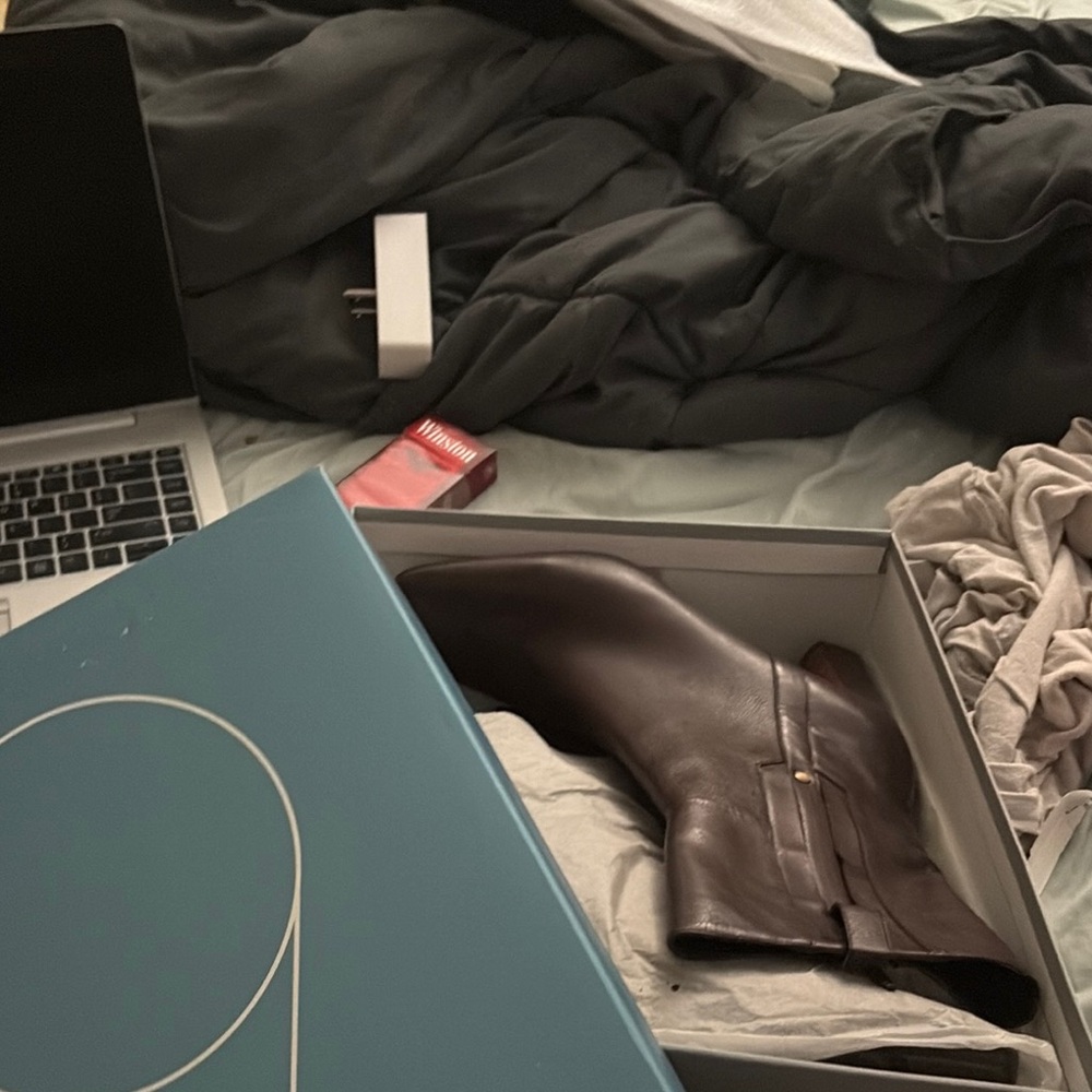 Nine West Brown Ankle Boots